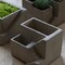 Cement Cube Planter Set Square Concrete Planters for Indoor Plants 6.75"